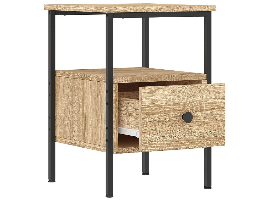 Table de chevet chêne sonoma 34x36x50 cm bois d'ingénierie GHR43888