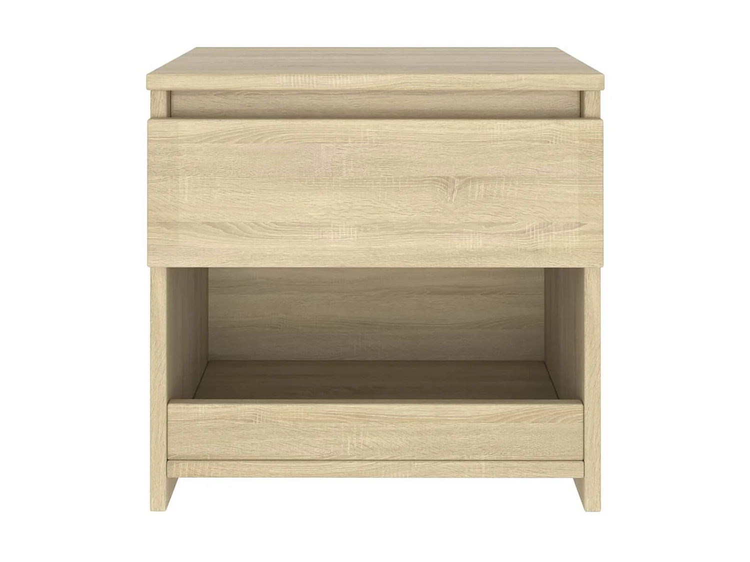 Table de chevet Chêne sonoma 40x30x39 cm Aggloméré GHR12296