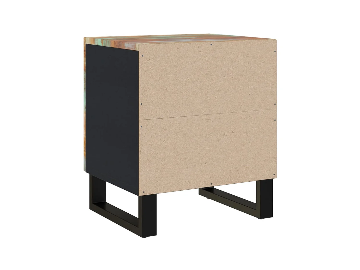 Nachtkastjes 2 st 40x33x46 cm massief gerecycled hout NL30485
