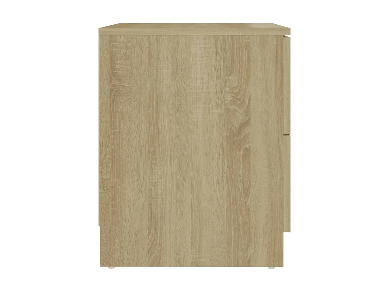 Lot de 2 Tables de chevet Chêne sonoma 40x40x50 cm Aggloméré GHR79917