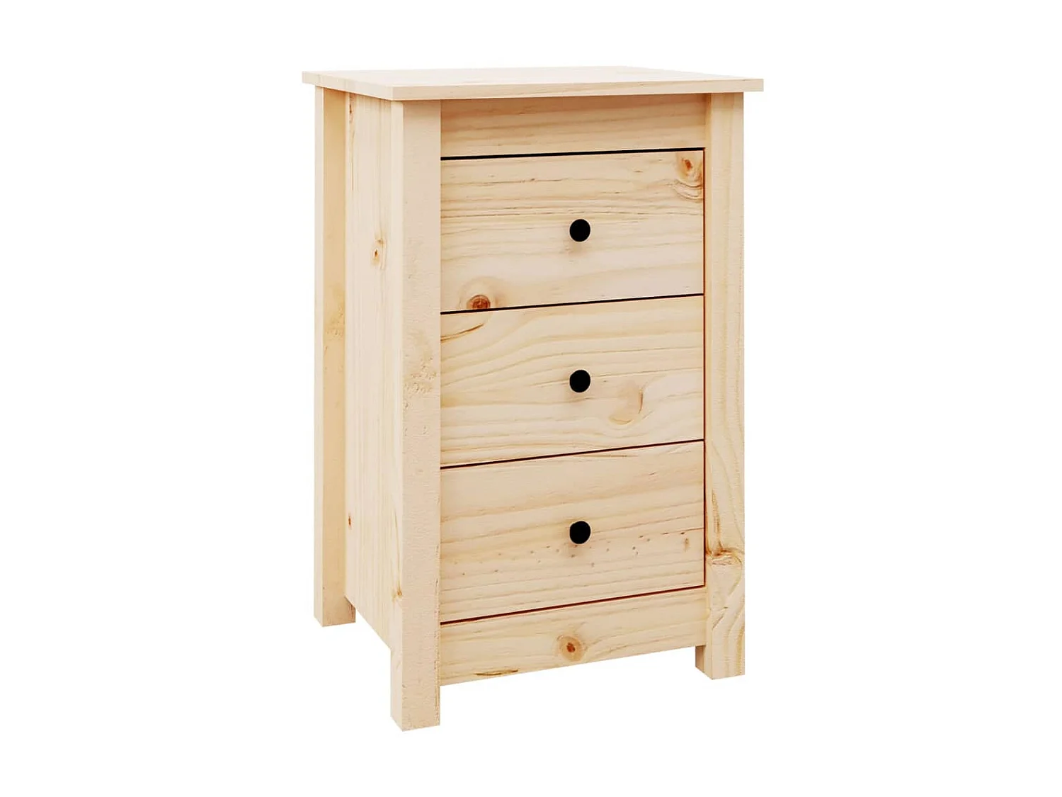 Lot de 2 Tables de chevet 40x35x61,5 cm Bois de pin massif GHR52269