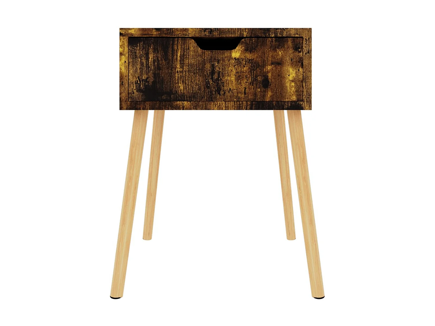 Lot de 2 Tables de chevet Chêne fumé 40x40x56 cm Aggloméré GHR80539