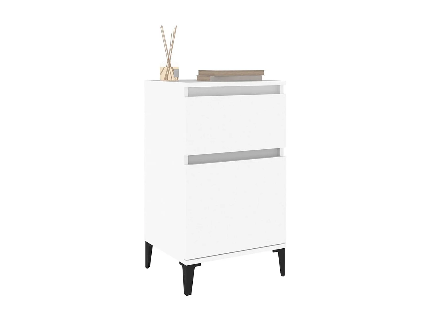 Mesas de cabeceira 2 pcs 40x35x70 cm branco PT13759