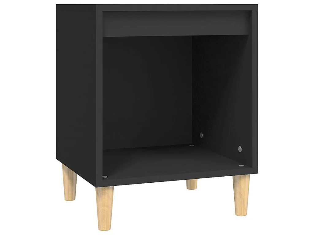 Nachtkastjes 2 st 40x35x50 cm zwart NL79431