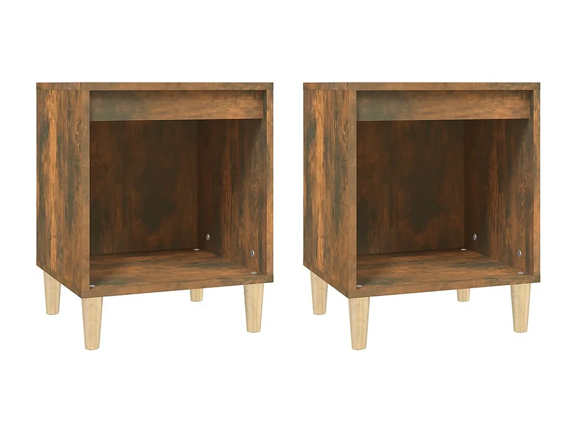 Mesas de cabeceira 2 pcs 40x35x50 cm cor carvalho fumado PT55589
