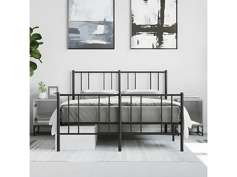 Lot de 2 Tables de chevet et portes vitrées gris béton 35x37x50 cm GHR10689