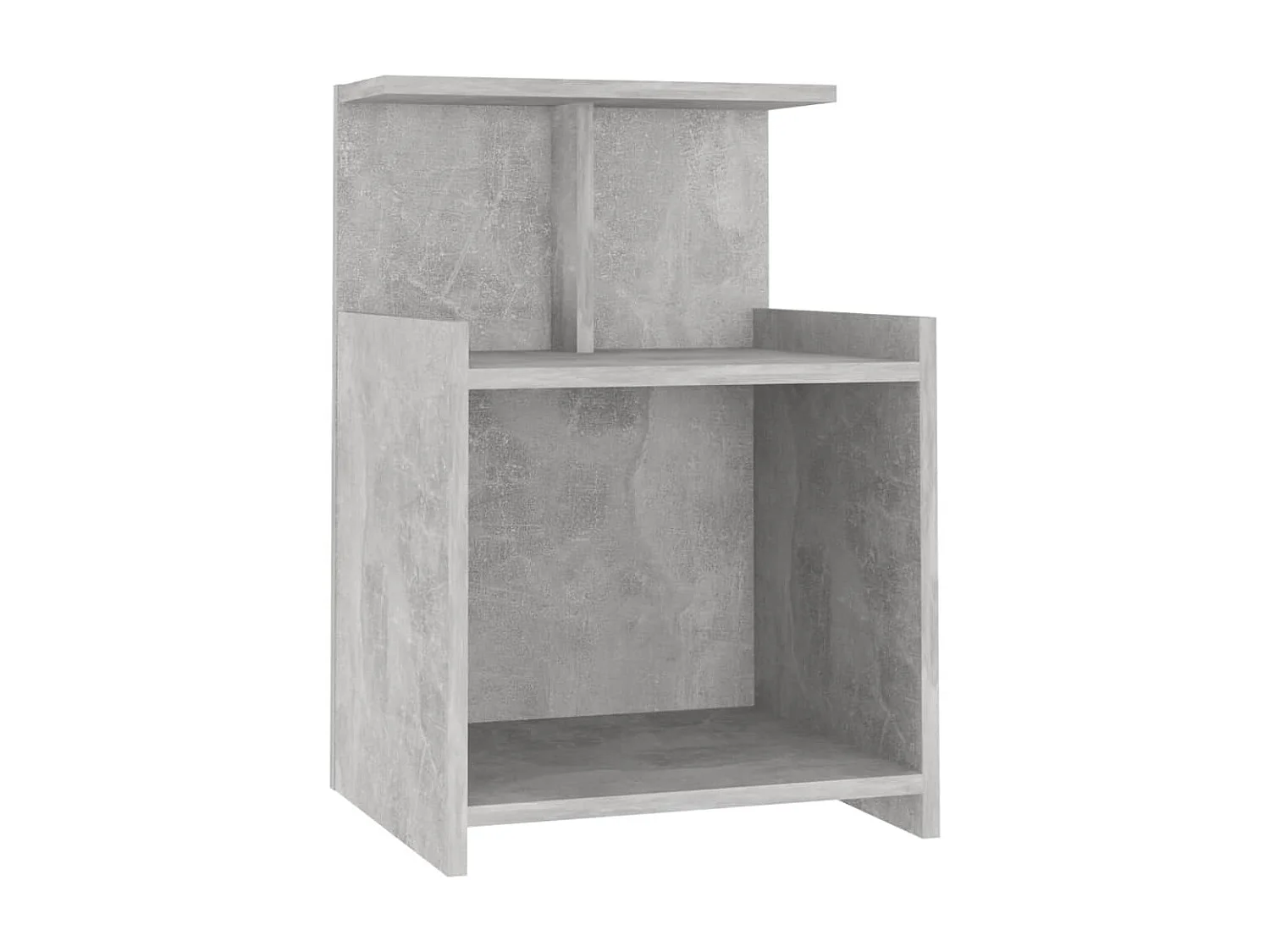 Lot de 2 Tables de chevet Gris béton 40x35x60 cm Aggloméré GHR35710