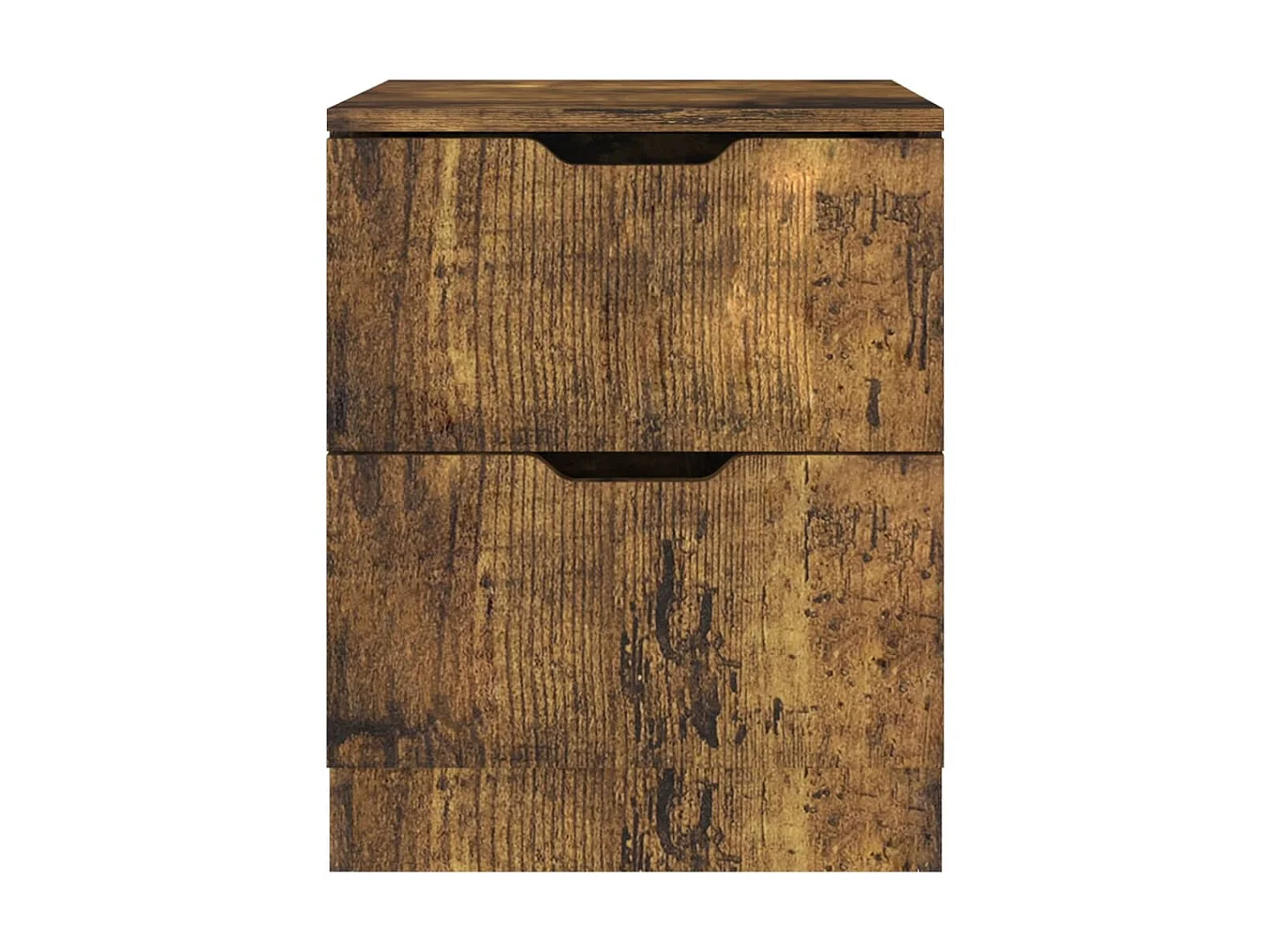 Lot de 2 Tables de chevet Chêne fumé 40x40x50 cm Aggloméré GHR38165