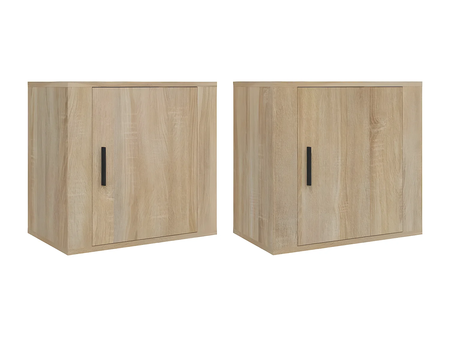 Mesas de cabeceira parede 2 pcs 50x30x47 cm cor carvalho sonoma PT16043