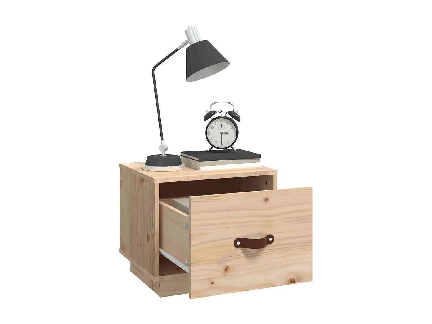 Lot de 2 Tables de chevet 40x34x35 cm Bois de pin massif GHR12568