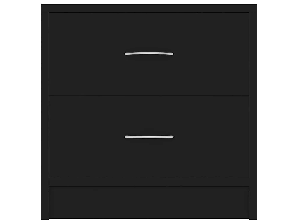 Lot de 2 Tables de chevet Noir 40 x 30 x 40 cm Aggloméré GHR59789