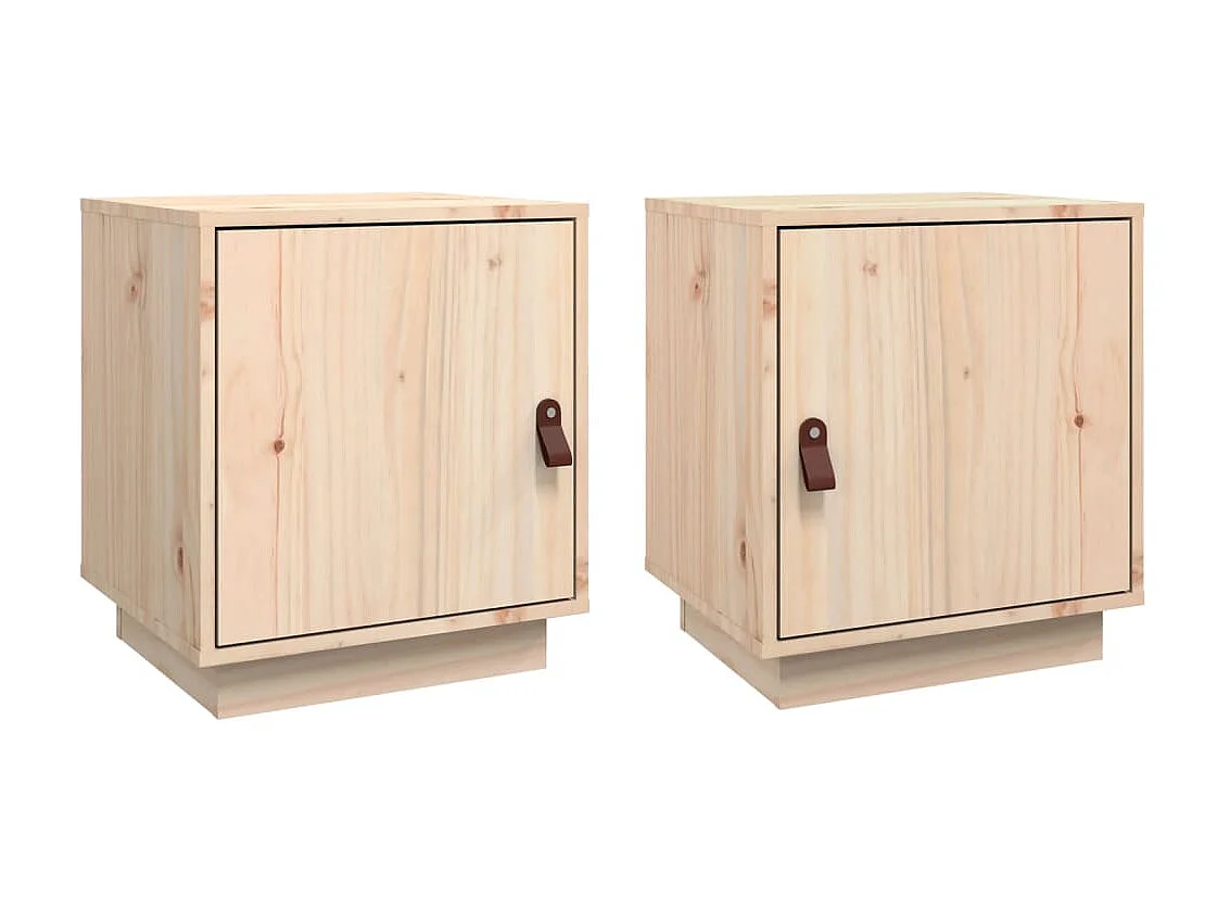 Mesas de cabeceira 2 pcs 40x34x45 cm madeira de pinho maciça PT68643