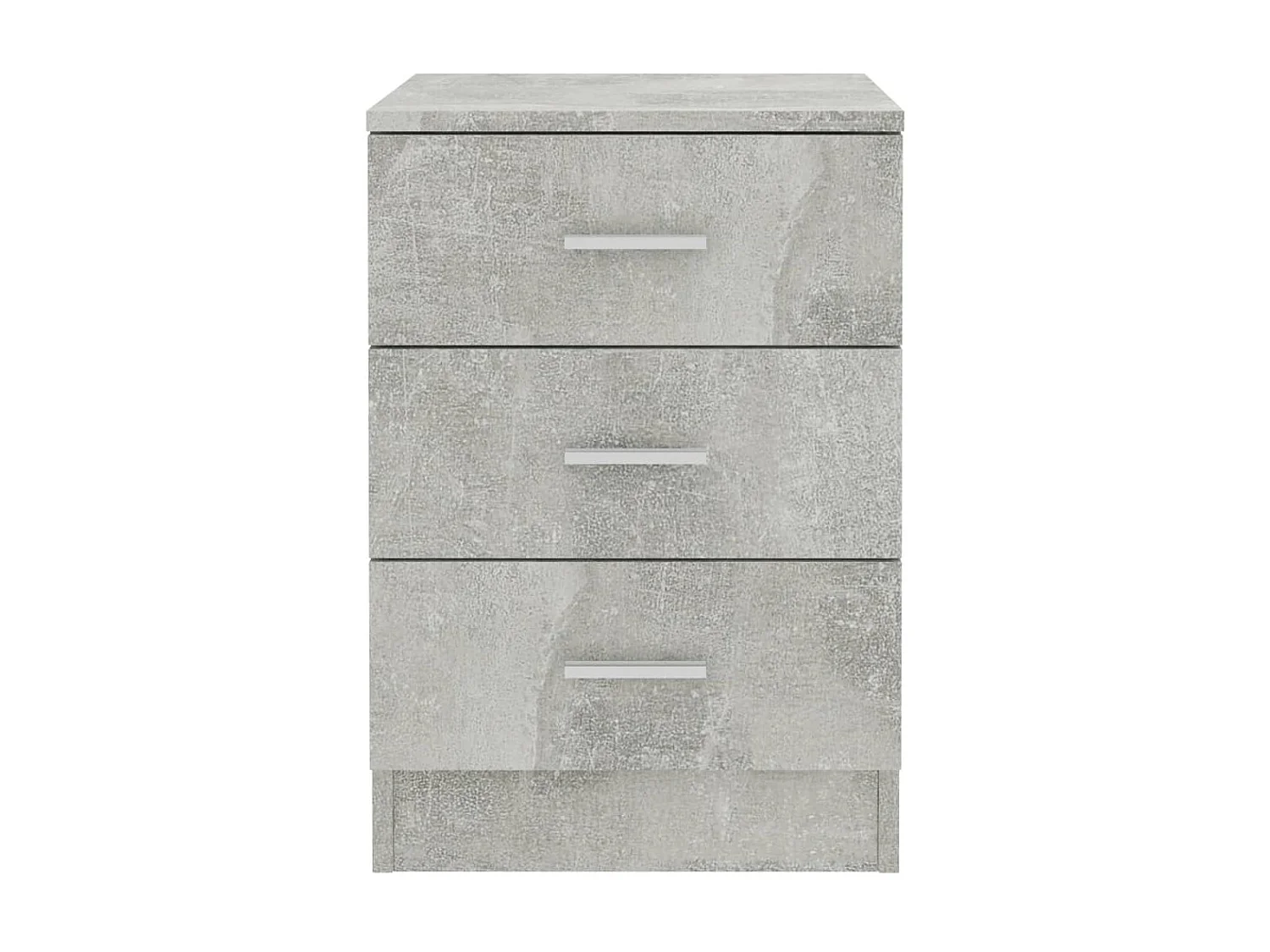 Lot de 2 Tables de chevet Gris béton 38 x 35 x 56 cm Aggloméré GHR41159