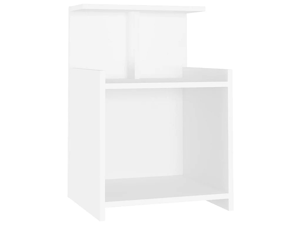 Nachtkastjes 2 st 40x35x60 cm bewerkt hout wit NL28959