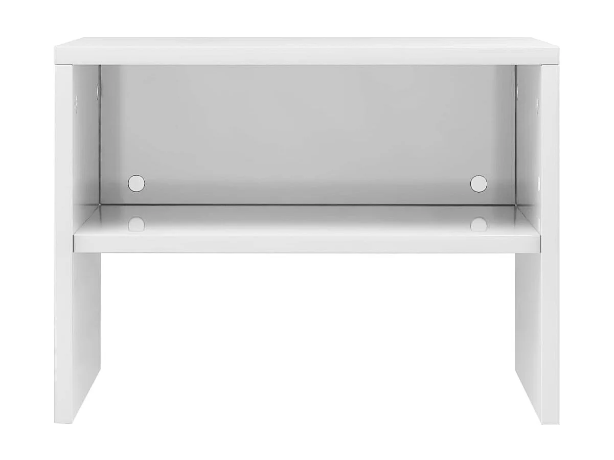 Nachtkastjes 2 st 40x30x30 cm bewerkt hout hoogglans wit NL14782