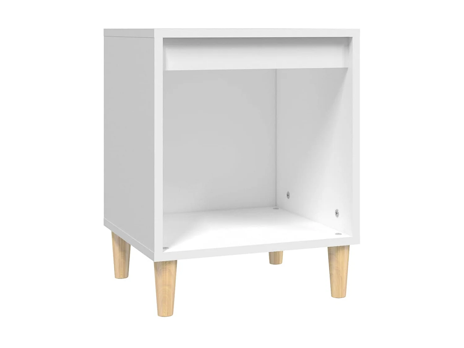 Lot de 2 Tables de chevet Blanc 40x35x50 cm GHR88595