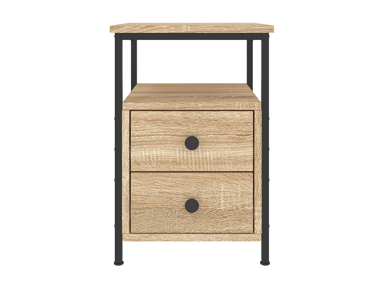 Table de chevet chêne sonoma 34x35,5x50 cm bois d'ingénierie GHR48632