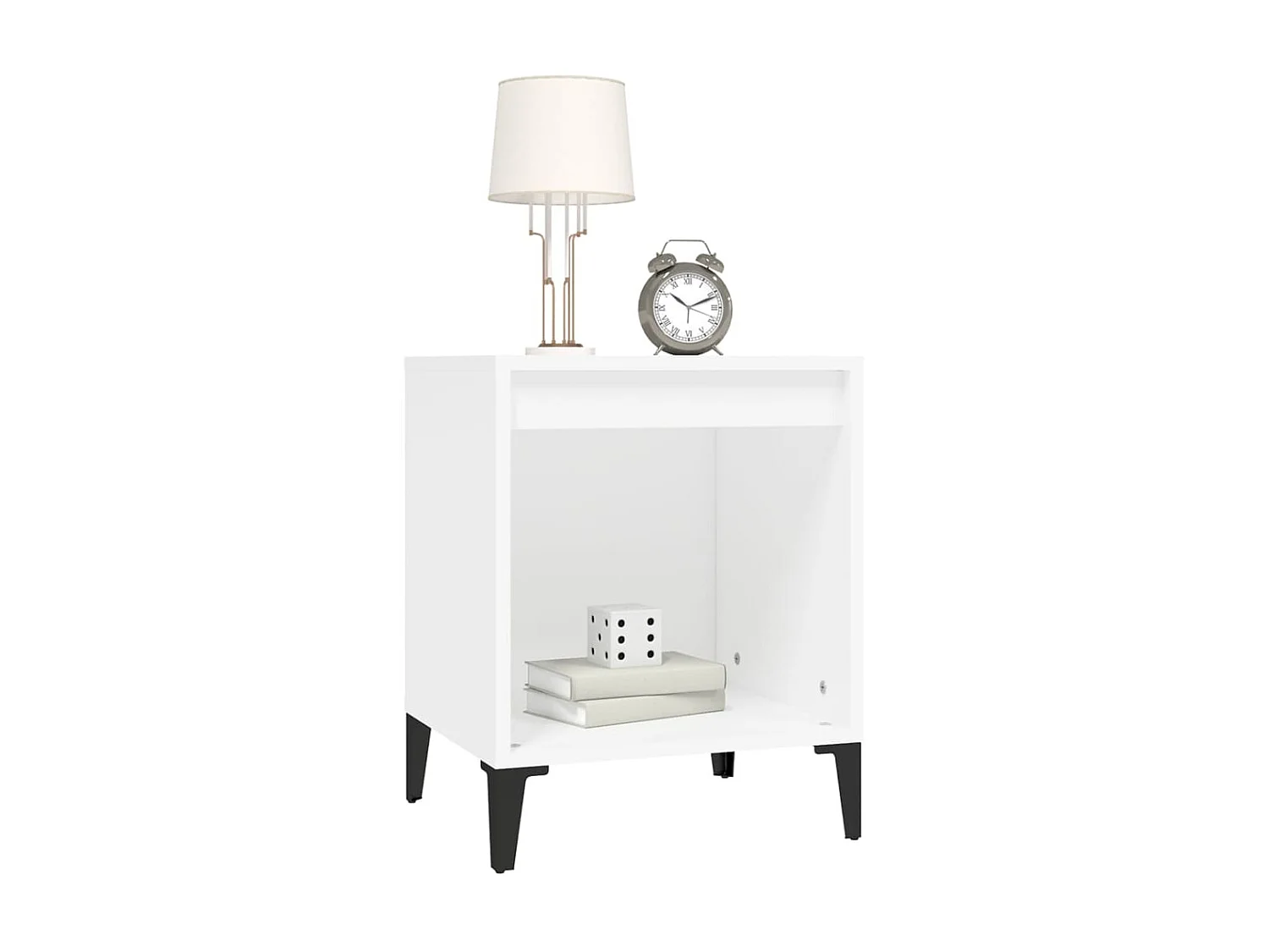 Nachtkastjes 2 st 40x35x50 cm wit NL48935