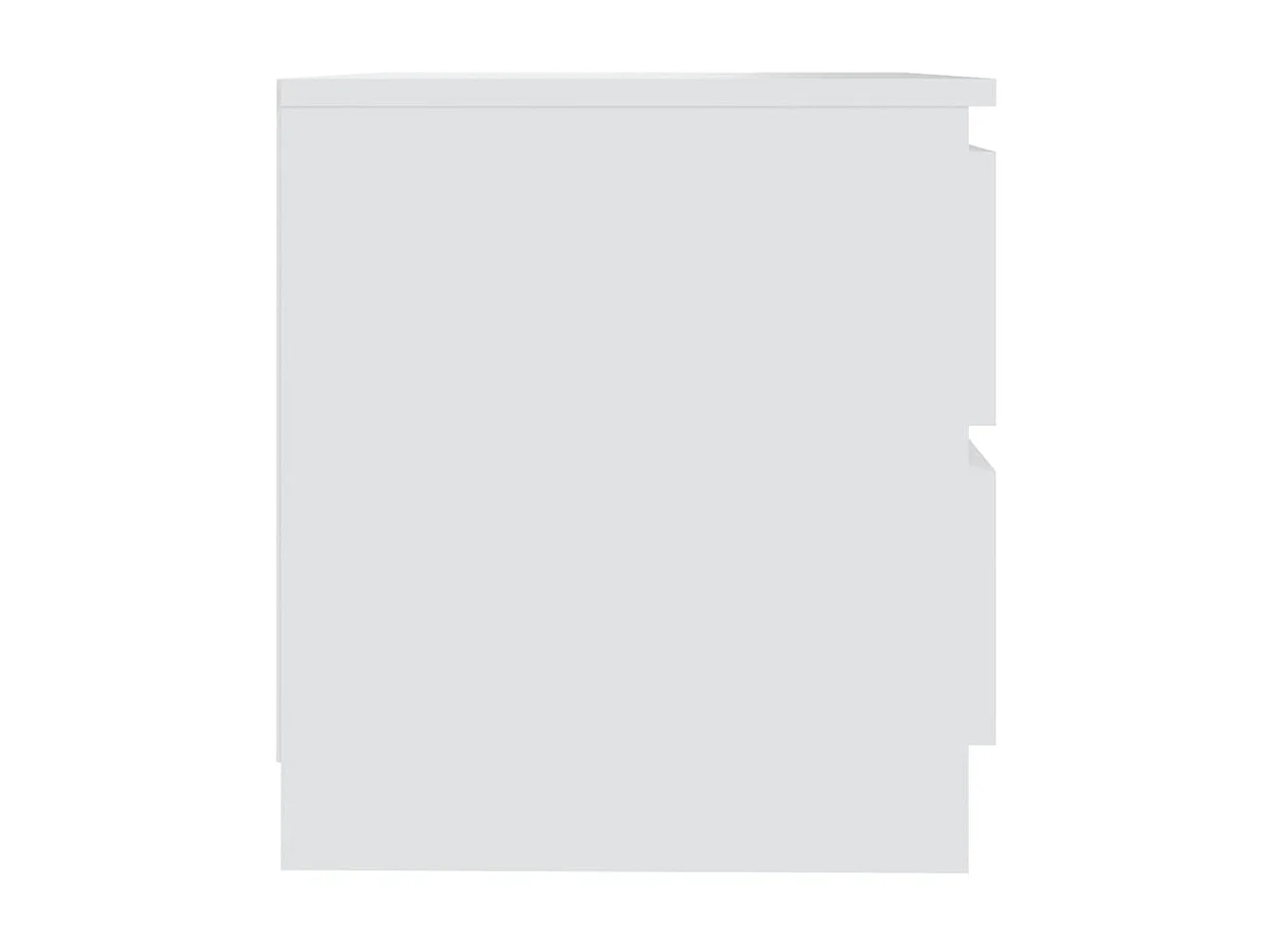 Lot de 2 Tables de chevet Blanc 50x39x43,5 cm Aggloméré GHR90346