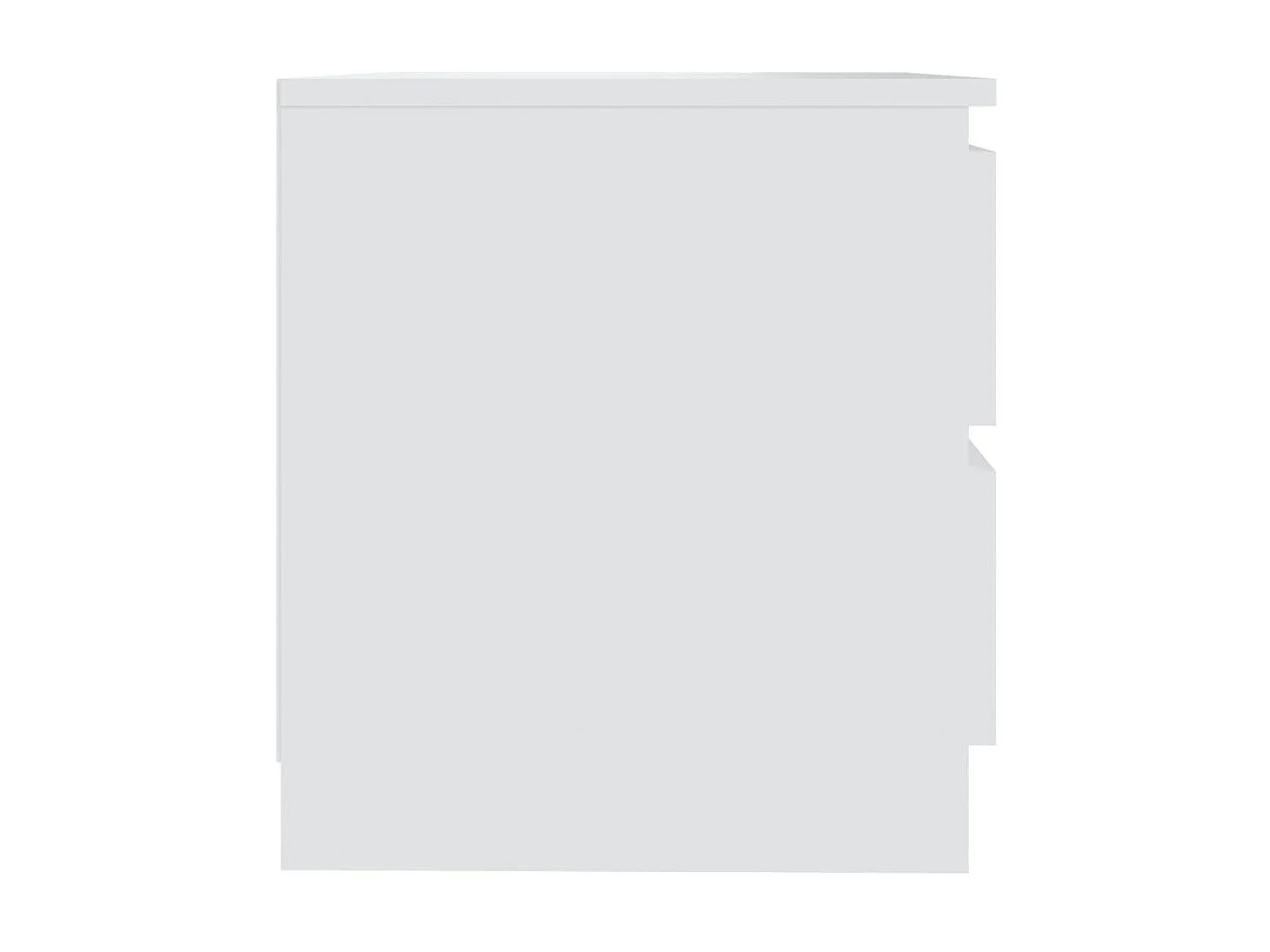 Lot de 2 Tables de chevet Blanc 50x39x43,5 cm Aggloméré GHR90346