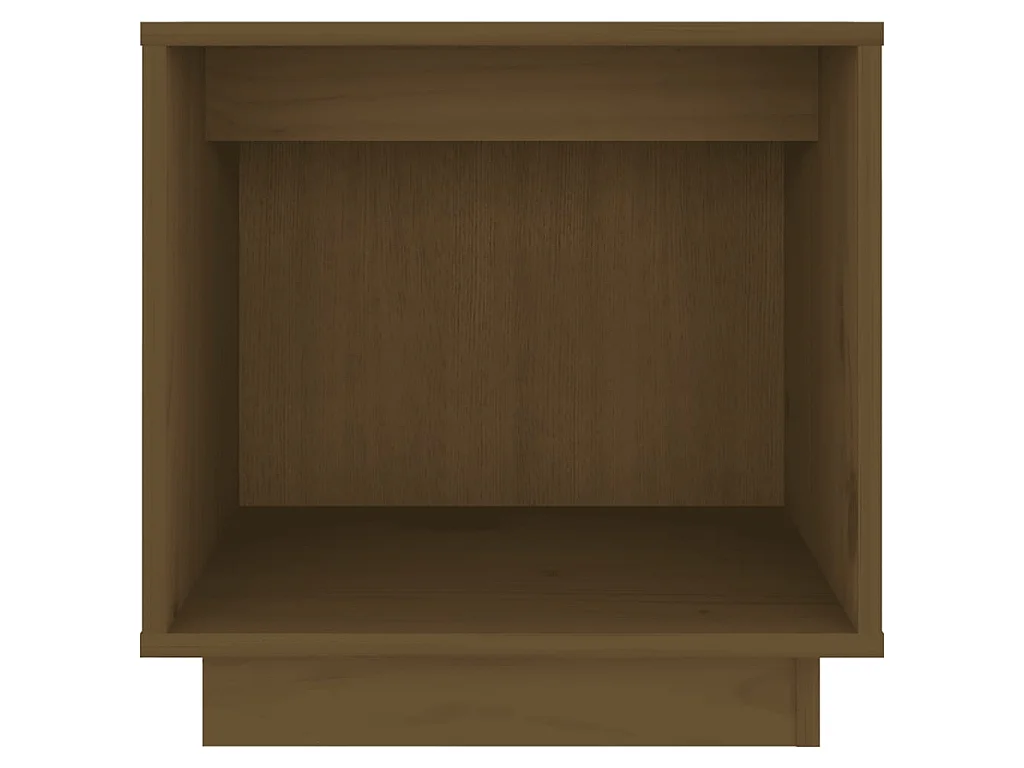 Lot de 2 Tables de chevet Marron miel 40x30x40cm Bois de pin solide GHR86384