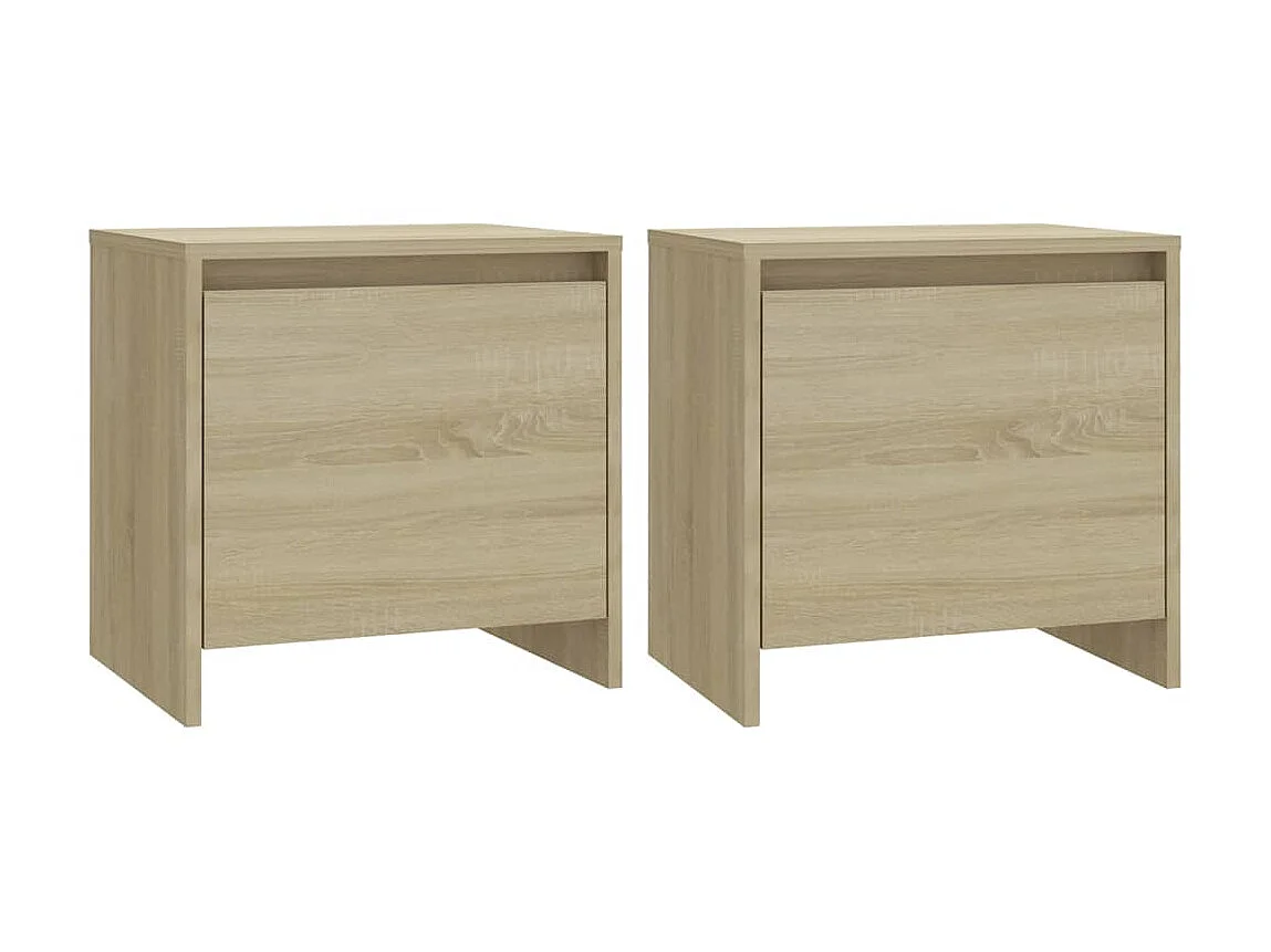 Mesas de cabeceira 2 pcs 45x34x44,5 cm contrap. carvalho sonoma PT83150