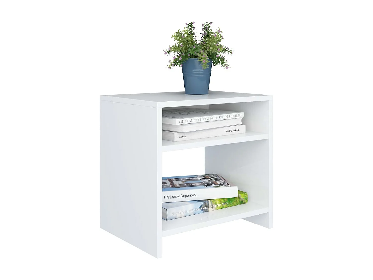 Mesas de cabeceira 2 pcs 40x30x40cm derivados de madeira branco PT48512