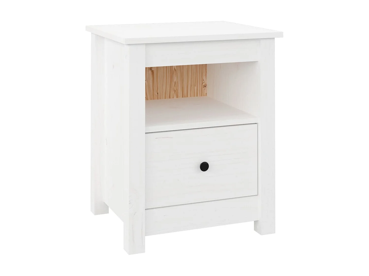 Mesas de cabeceira 2 pcs 40x35x49 cm pinho maciço branco PT30250