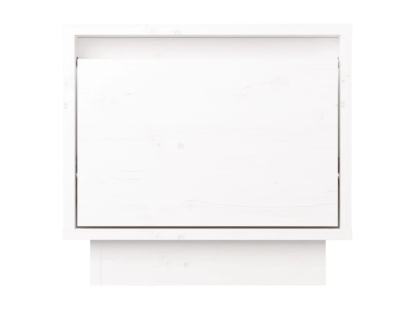 Lote de 2 Mesitas de noche madera maciza de pino blanco 35x34x32 cm ES98003