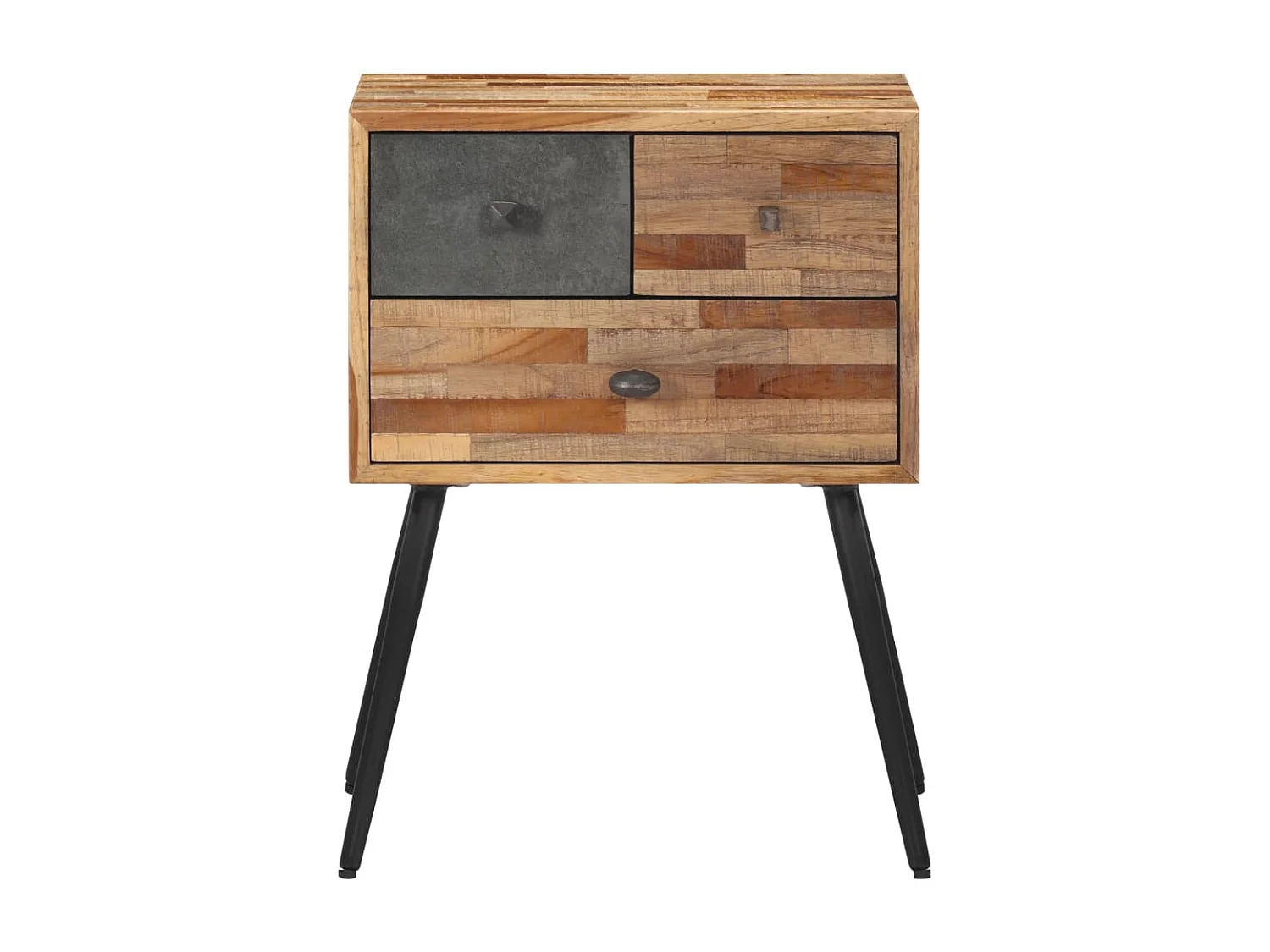 Nachtkastje 47x31,5x60 cm massief teakhout NL62473