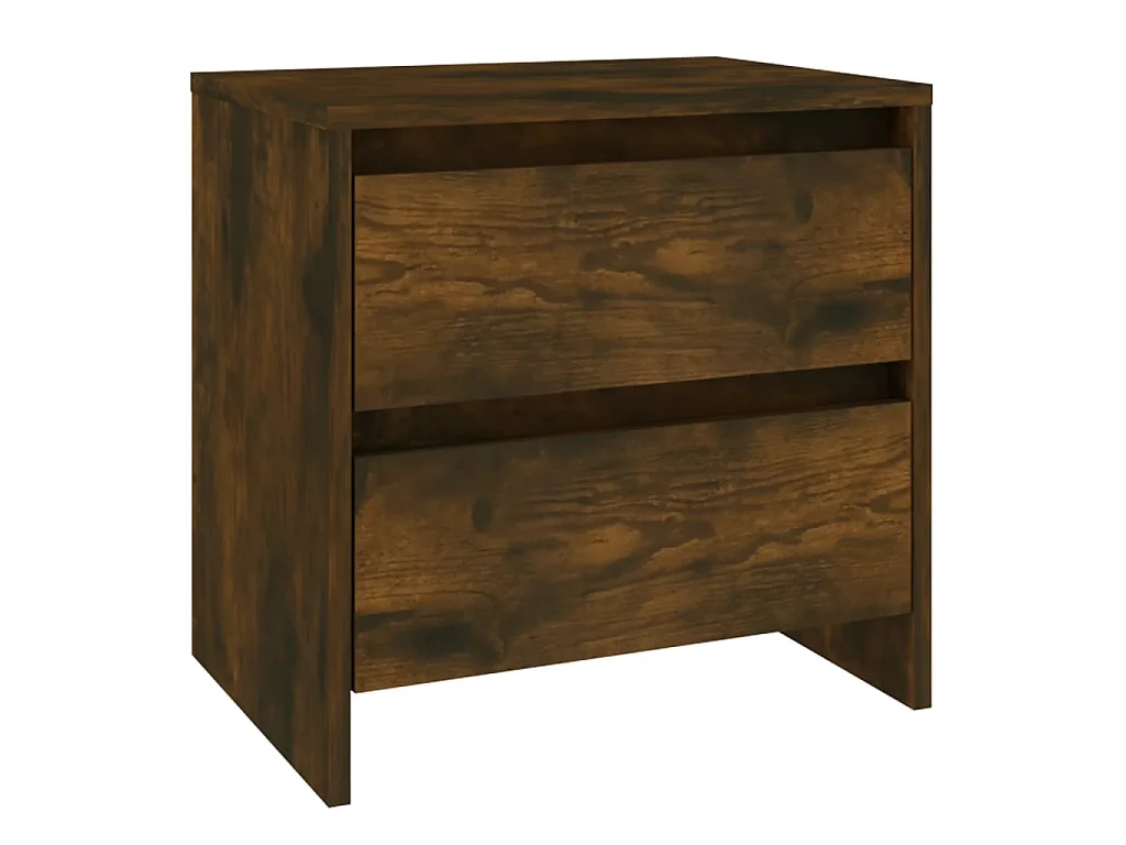 Nachtkastjes 2 st 45x34,5x44,5 cm bewerkt hout gerookt eiken NL46173
