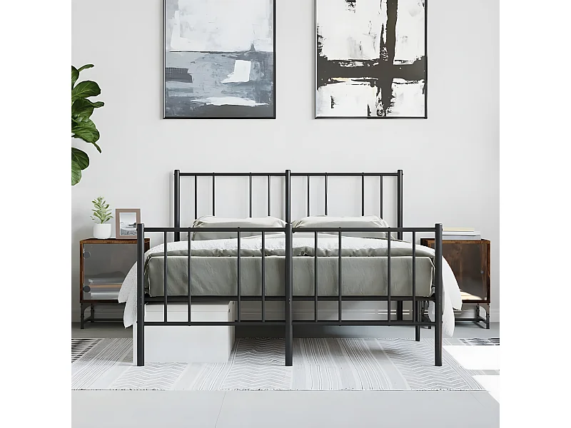 Lot de 2 Tables de chevet et portes vitrées chêne fumé 35x37x50 cm GHR25380