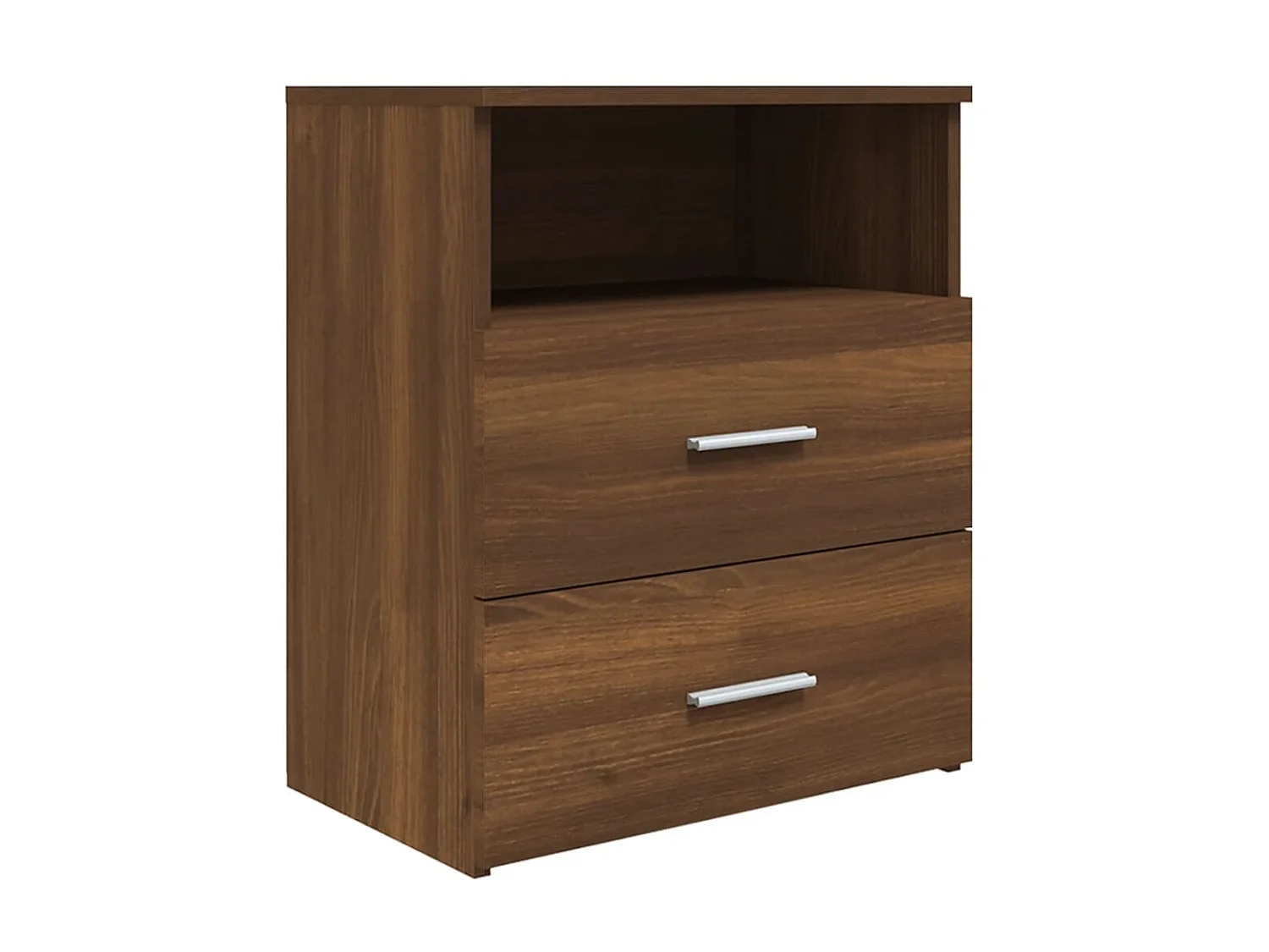 Mesa de cabeceira 50x32x60 cm cor carvalho castanho PT77647