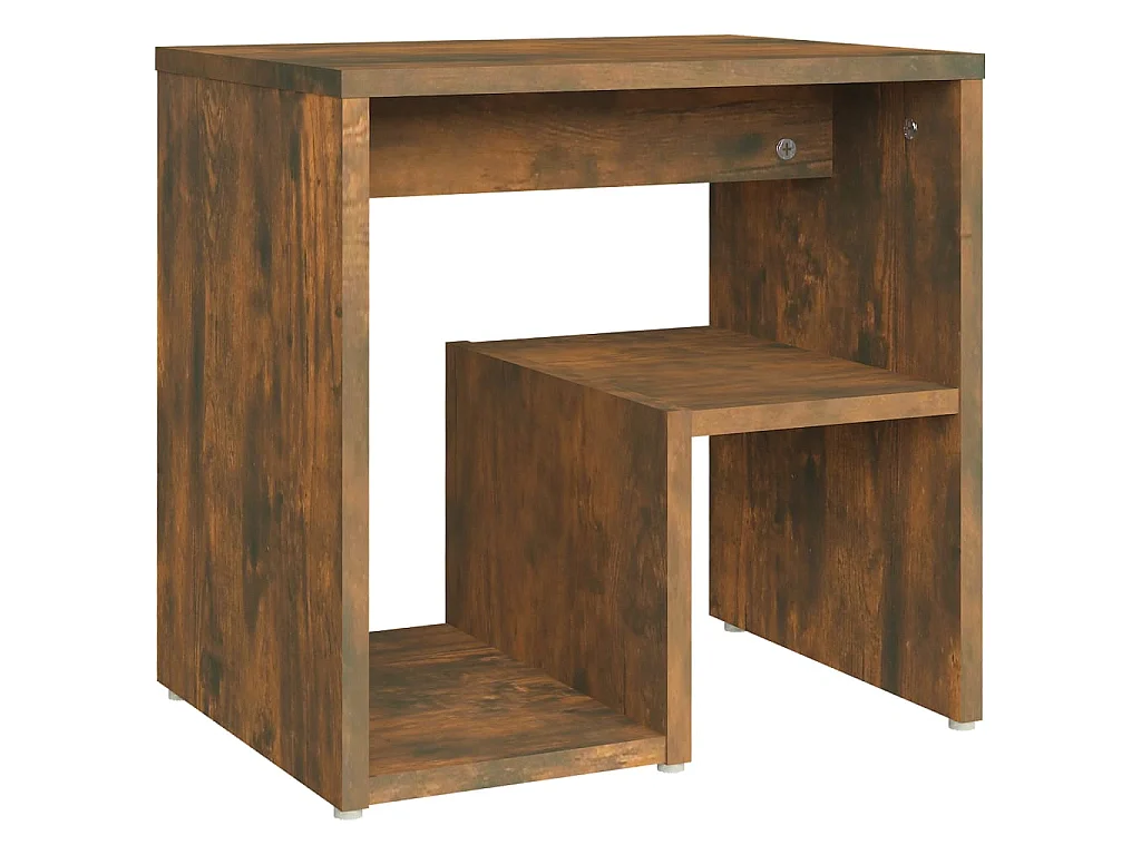 Mesa cabeceira 40x30x40 cm madeira processada carvalho fumado PT72403