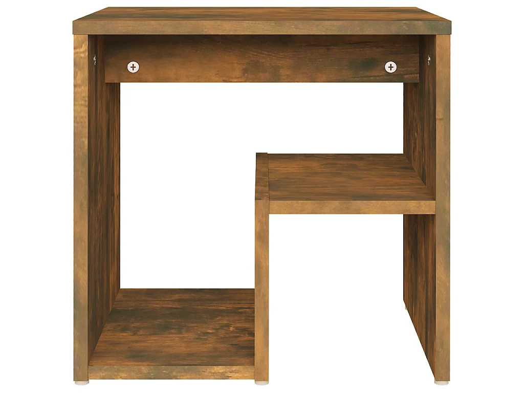 Nachtkastjes 2 st 40x30x40 cm bewerkt hout gerookt eikenkleurig NL64914