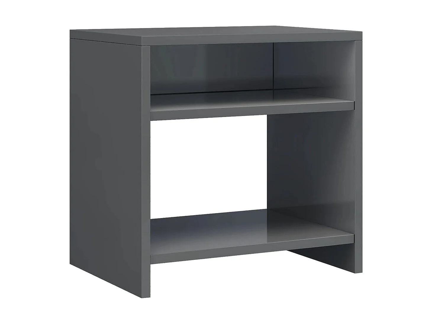 Nachtkastjes 2 st 40x30x40 cm bewerkt hout grijs NL82108