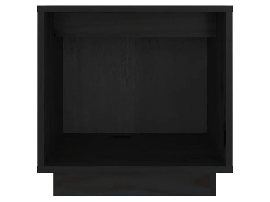 Nachtkastjes 2 st 40x30x40 cm massief grenenhout zwart NL95381