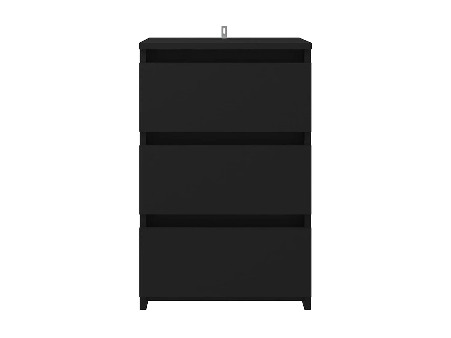 Lot de 2 Tables de chevet Noir 40x35x62,5 cm Aggloméré GHR91424