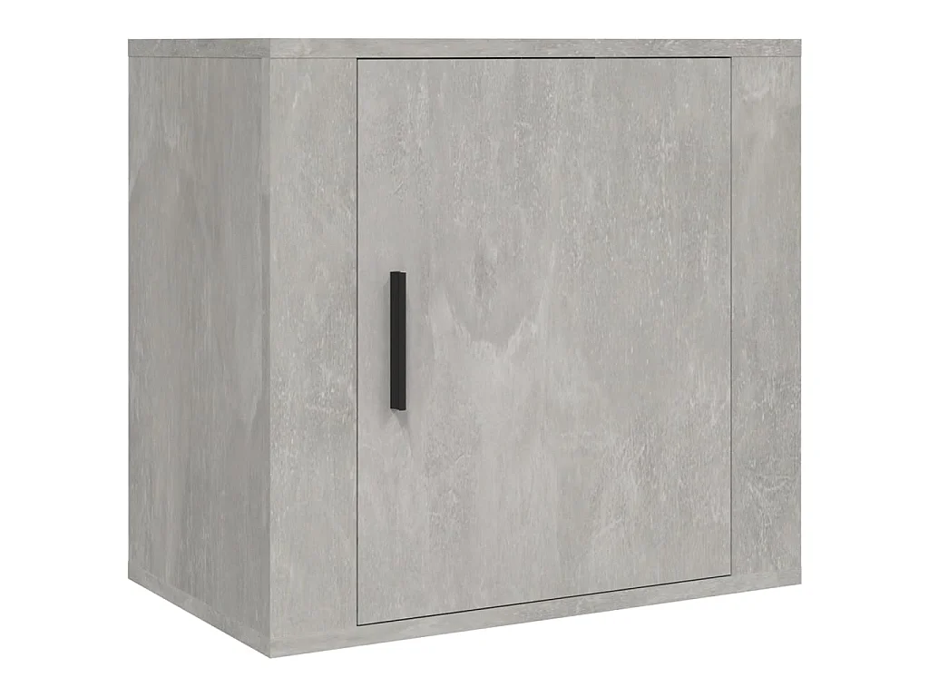 Lot de 2 Tables de chevet murales Gris béton 50x30x47 cm GHR86508