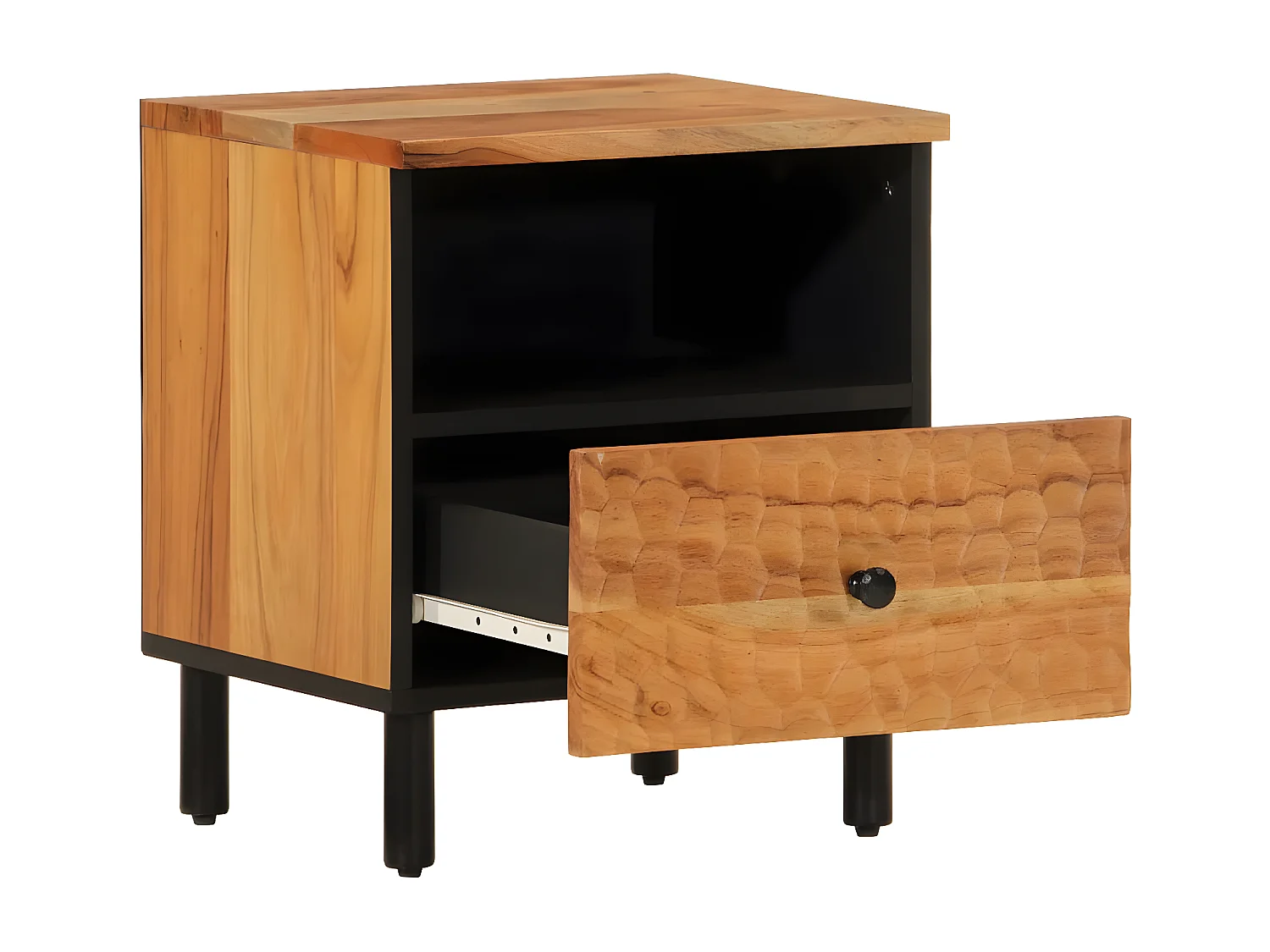 Nachtkastje 40x33x46 cm massief acaciahout NL20351