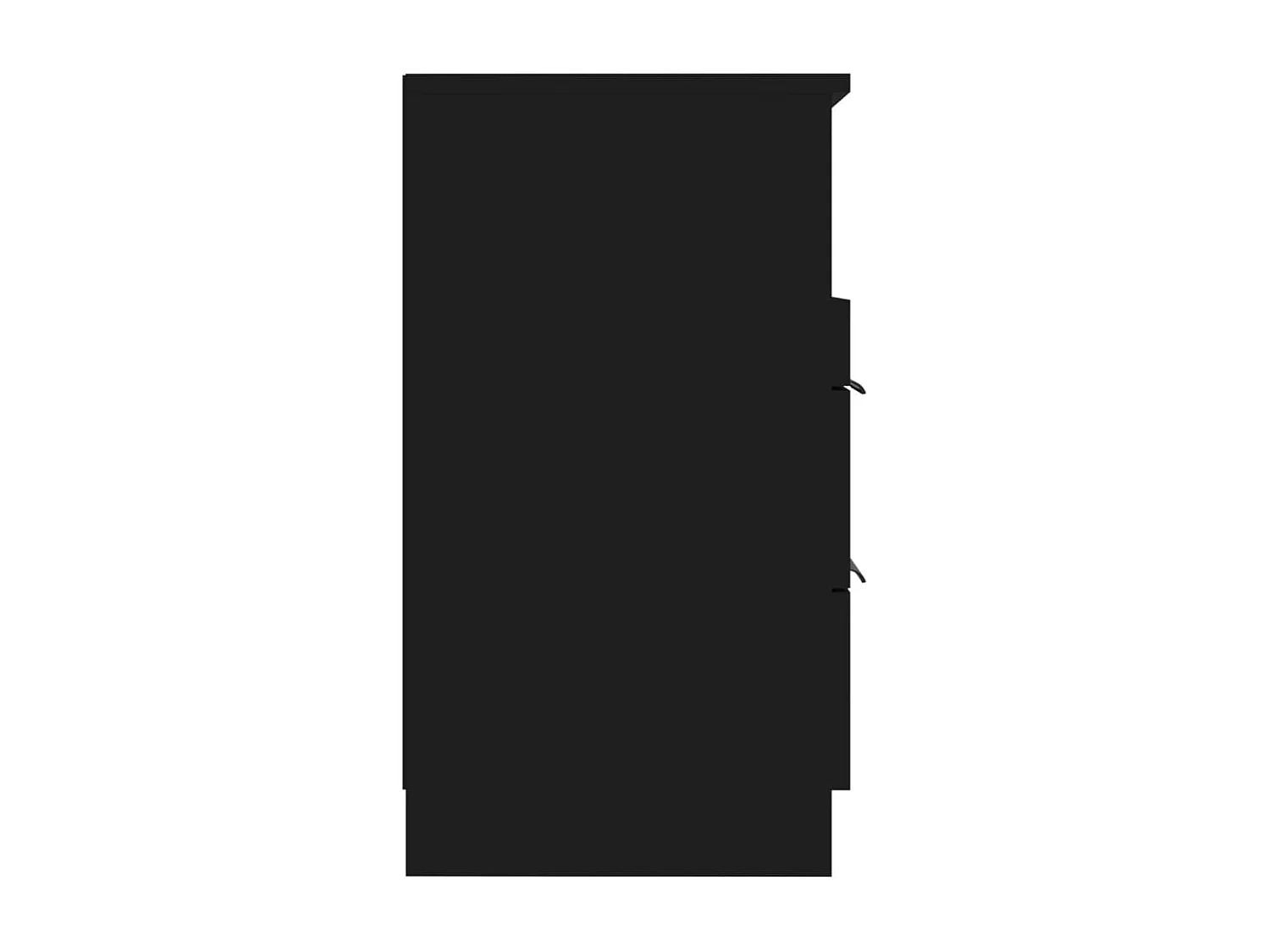 Nachtkastjes 2 st bewerkt hout zwart NL94670