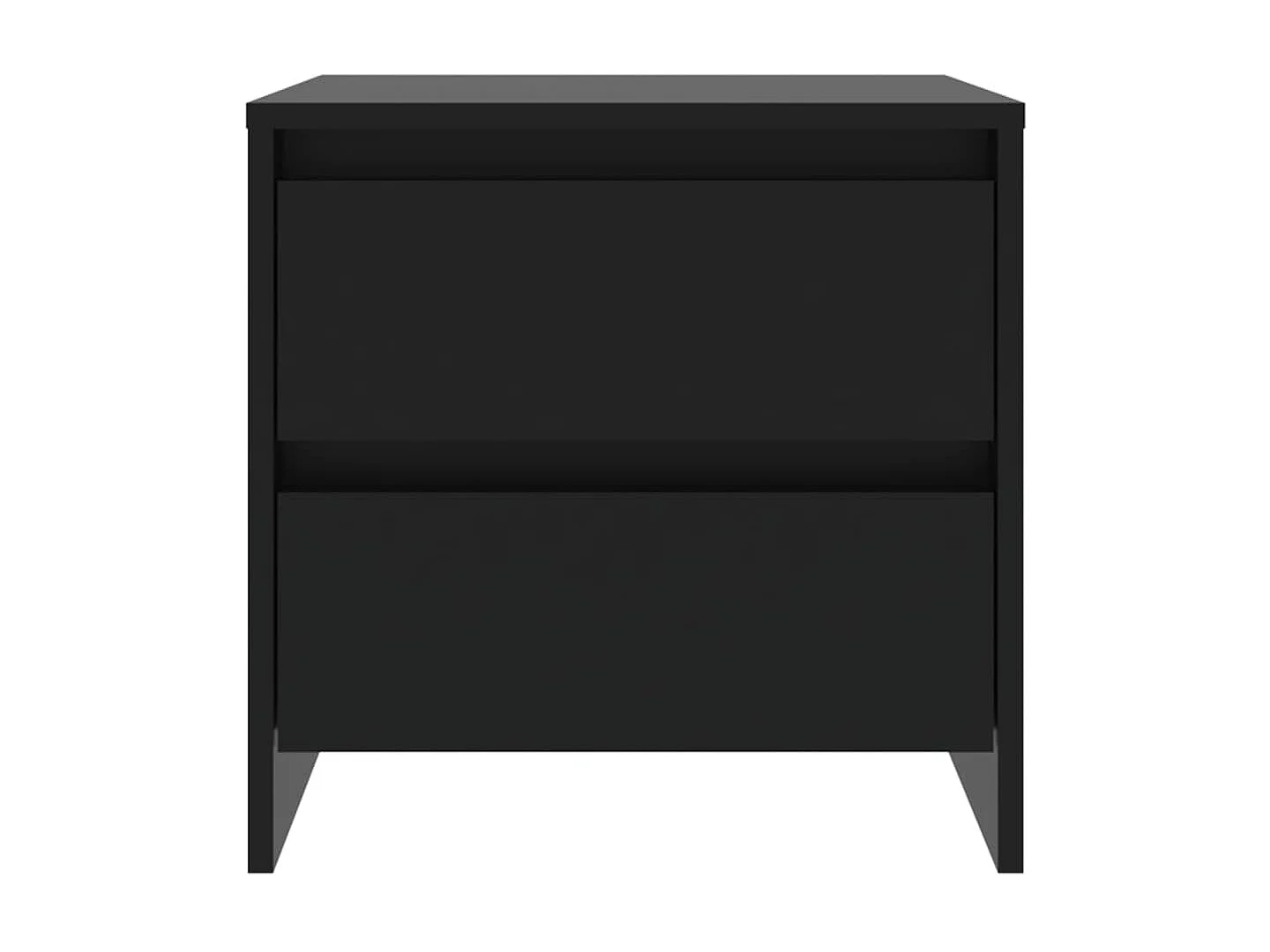 Lot de 2 Tables de chevet Noir 45x34,5x44,5 cm Aggloméré GHR27600