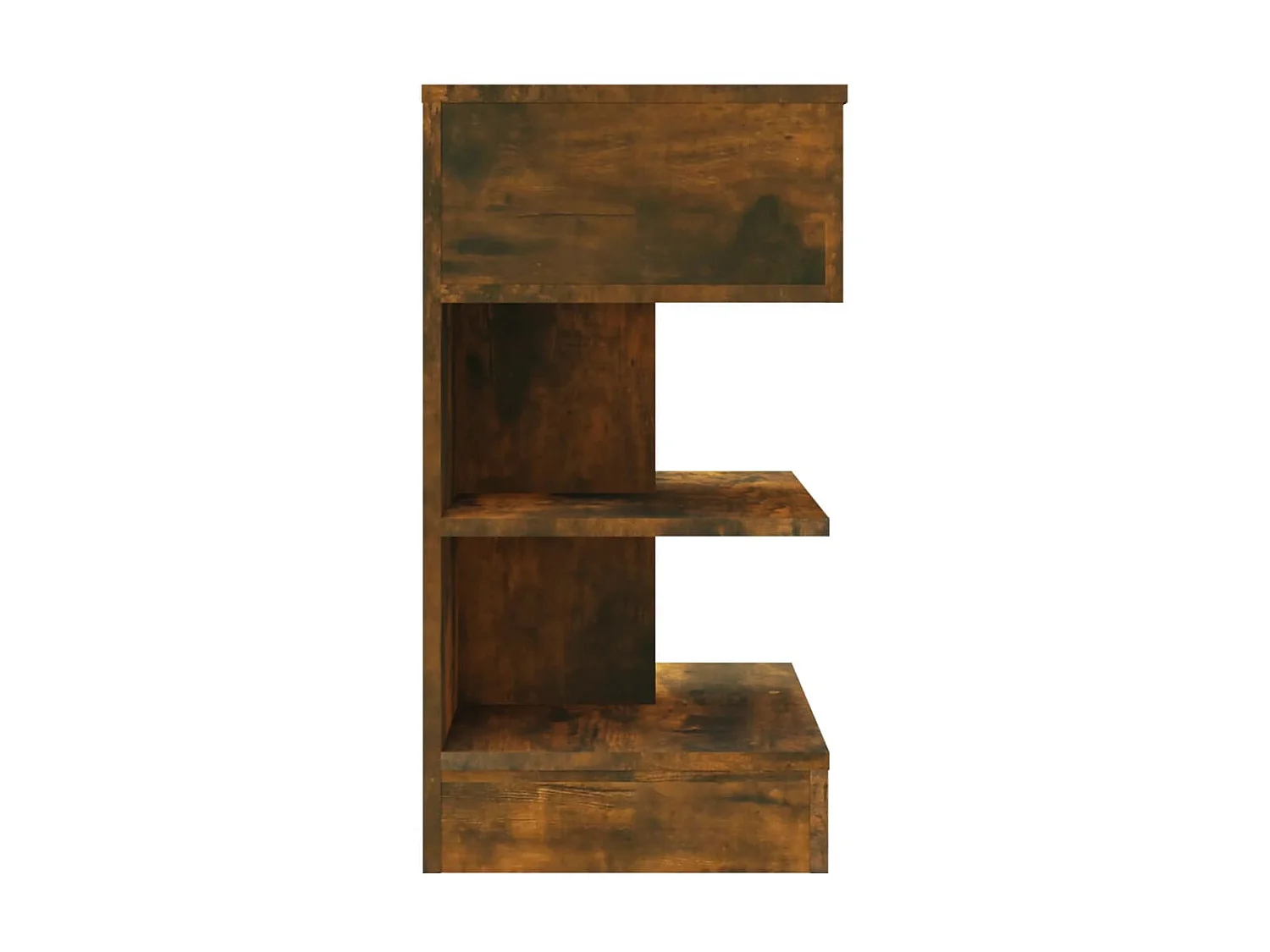 Nachtkastjes 2 st 40x35x65 cm bewerkt hout gerookt eikenkleurig NL63675