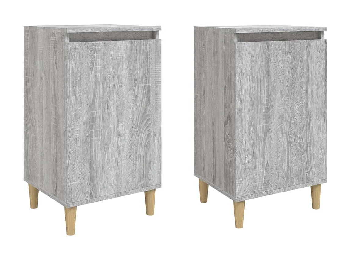 Mesas de cabeceira 2pcs 40x35x70 cm deriv. madeira cinza sonoma PT36543