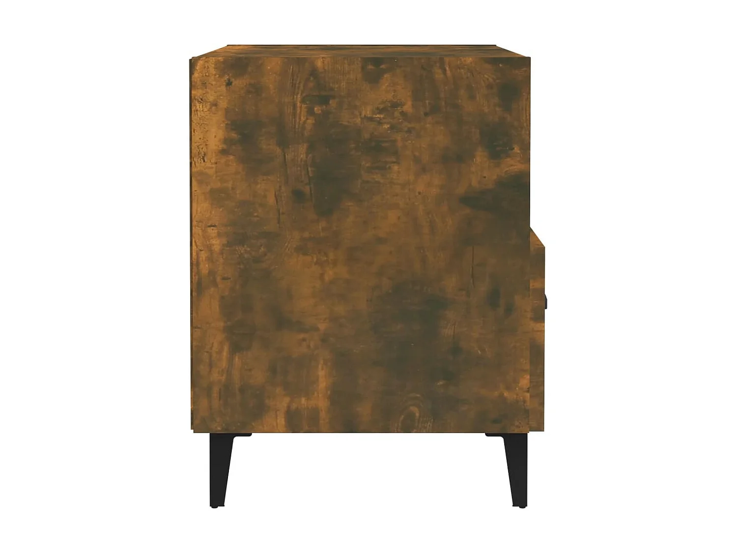 Lote de 2 Mesitas de noche madera contrachapada color roble ahumado ES40202