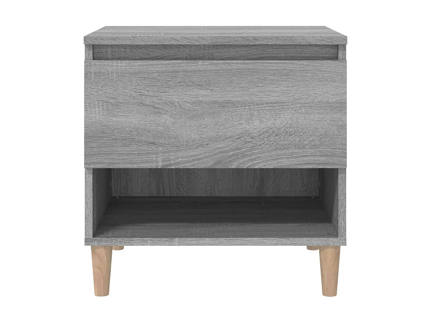 Lote de 2 Mesitas de noche contrachapada gris Sonoma 50x46x50 cm ES57934