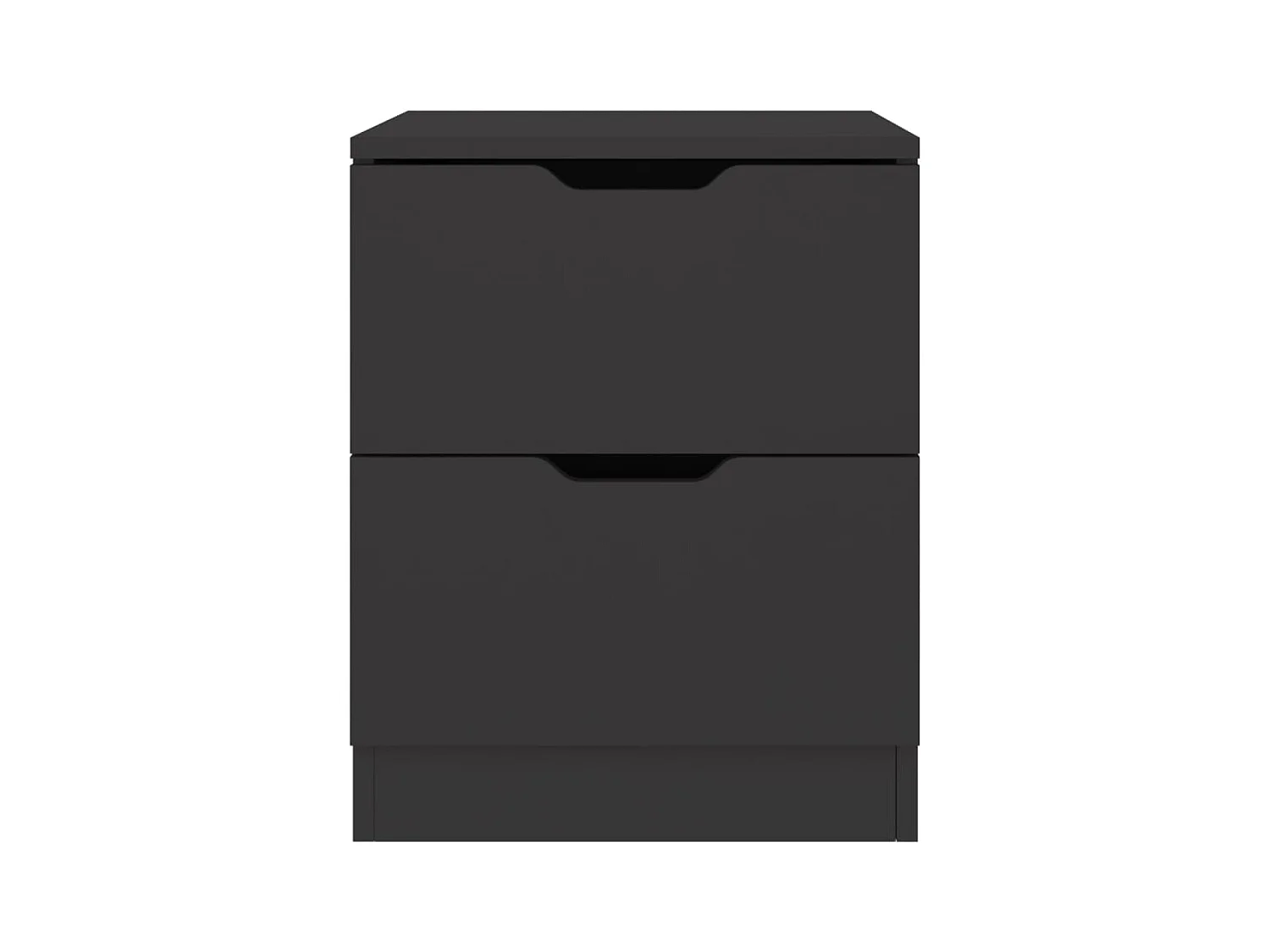 Nachtkastjes 2 st 40x40x50 cm bewerkt hout zwart NL49736