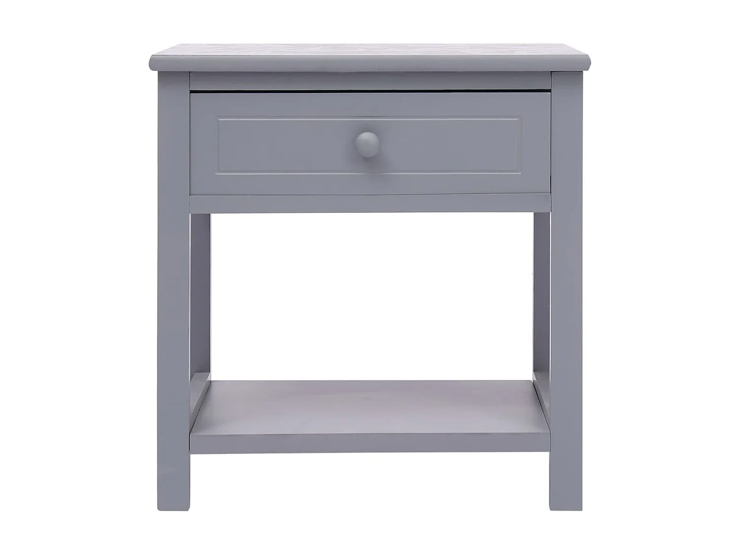 Lot de 2 Tables de chevet Gris 40x29x42 cm Bois de Paulownia GHR23373