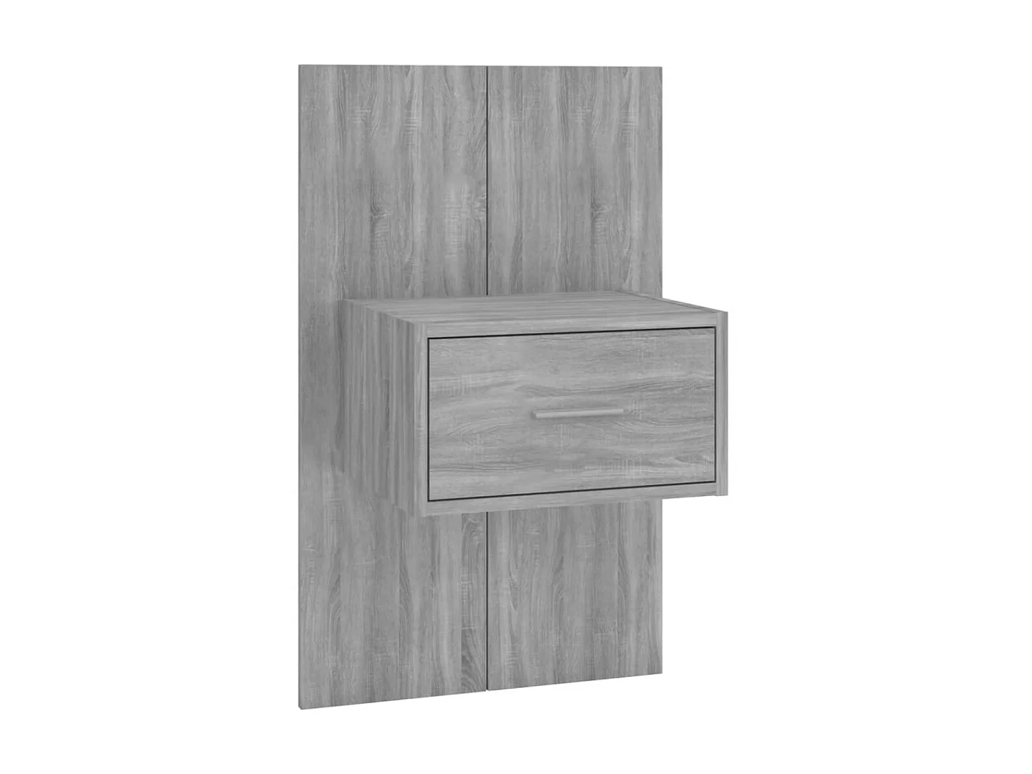 Lote de 2 Mesitas de noche de pared color gris Sonoma ES81020