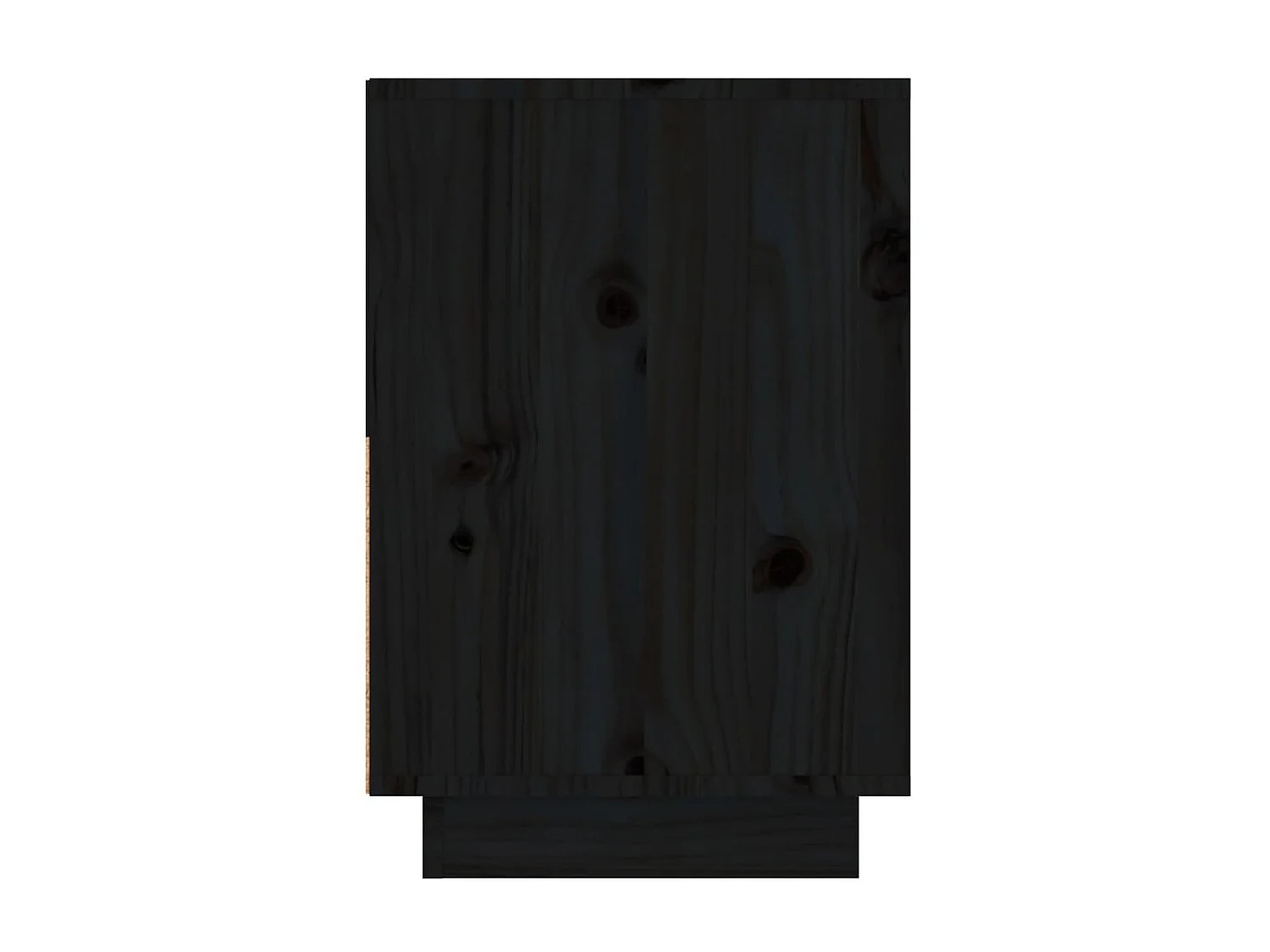 Lot de 2 Tables de chevet Noir 60x34x51 cm Bois de pin solide GHR80770